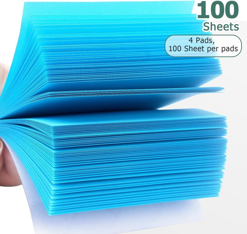 Eastern Wolf Sticky Notes 3x3 Self-Stick Notes Bright Colors Sticky Notes 4 Pads 100 Sheets/Pad (Blue) - Image 4